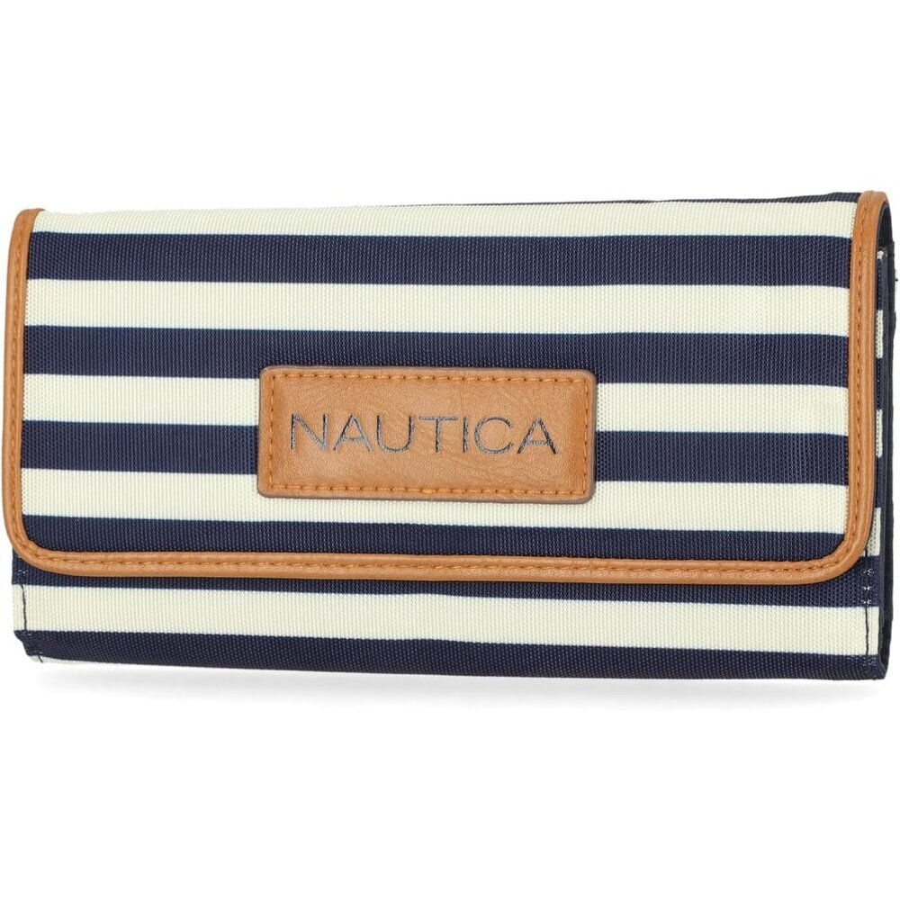 Women's Blue The Perfect Carry All Money Manager Wallet Organizer RFID Wallet